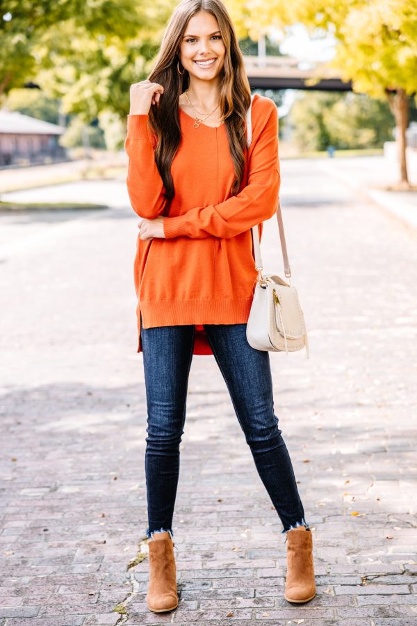 I Could Be Rust Orange Sweater Online Hot Sale - Image 2