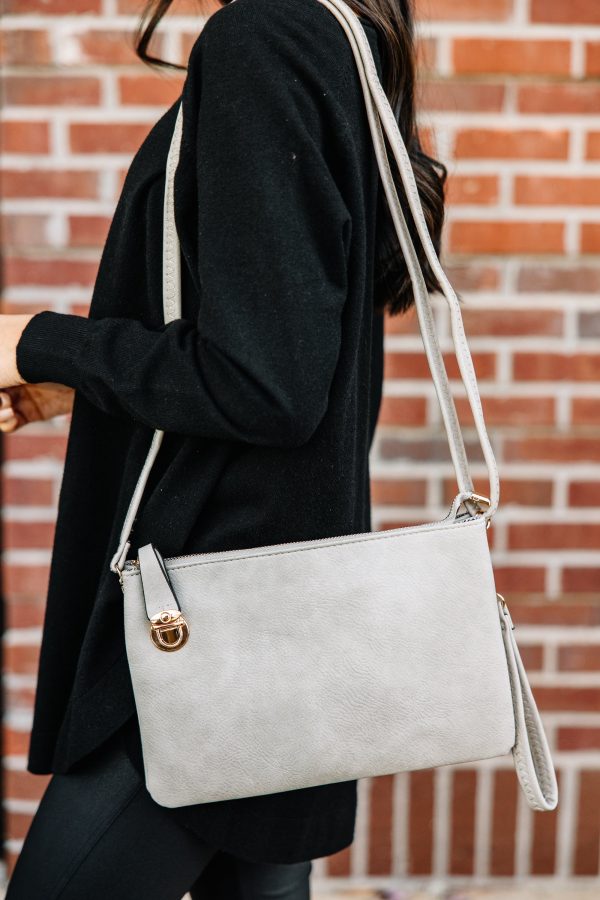 All In Favor Gray Purse Hot on Sale