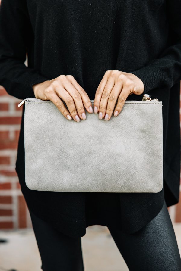 All In Favor Gray Purse Hot on Sale - Image 3