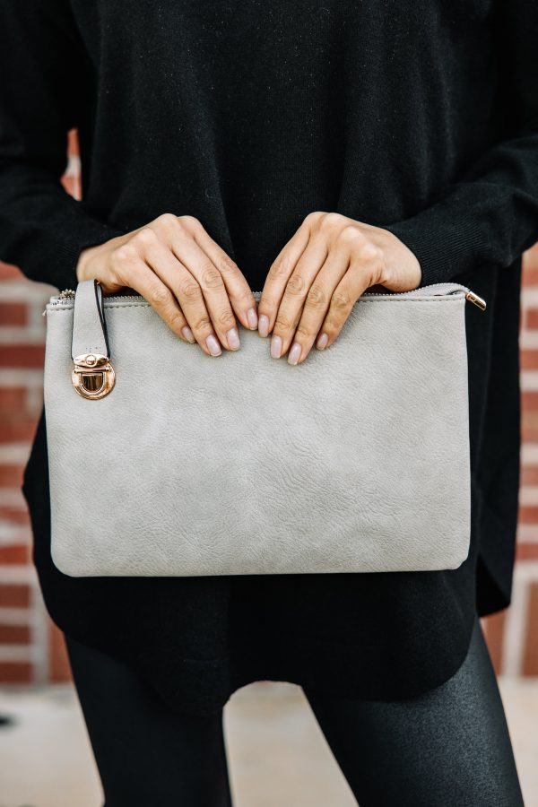 All In Favor Gray Purse Hot on Sale - Image 2