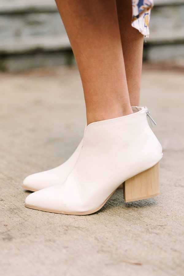 Work With It White Booties Hot on Sale
