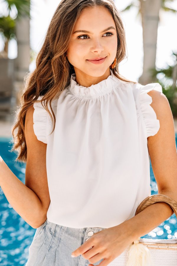 Put It To The Test Ivory White Tank Discount