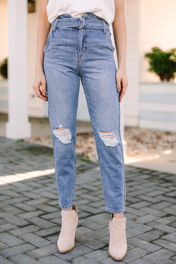 KanCan: Lay It All Out Medium Wash High Waist Mom Jean For Sale