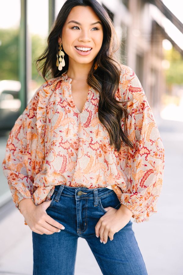 Tell Your Secrets Natural White Floral Blouse Fashion