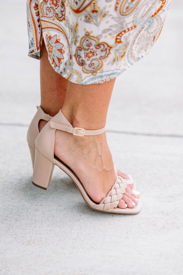 More Than You Know Nude Braided Heels Fashion