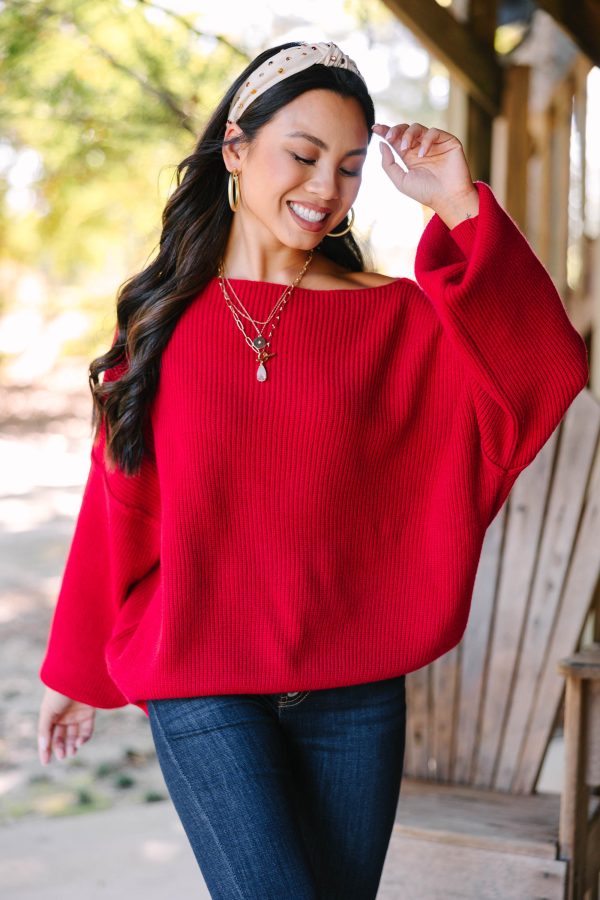This Is All A Dream Red Sweater Discount