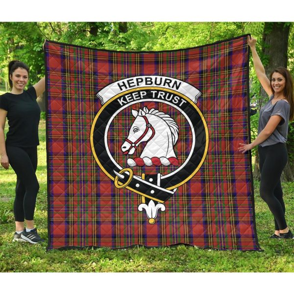Hepburn Tartan Crest Quilt on Sale - Image 3