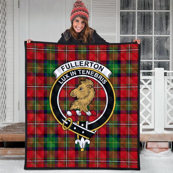Fullerton Tartan Crest Quilt For Discount