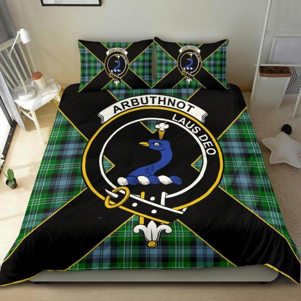 Arbuthnot Tartan Crest Bedding Set - Luxury Style Supply