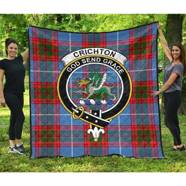 Crichton Tartan Crest Quilt Cheap - Image 3