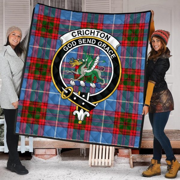 Crichton Tartan Crest Quilt Cheap - Image 2