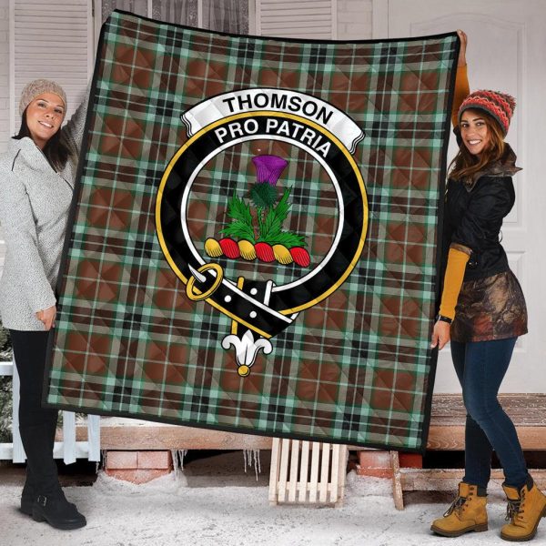 Thomson Hunting Modern Tartan Crest Quilt Online Hot Sale - Image 2