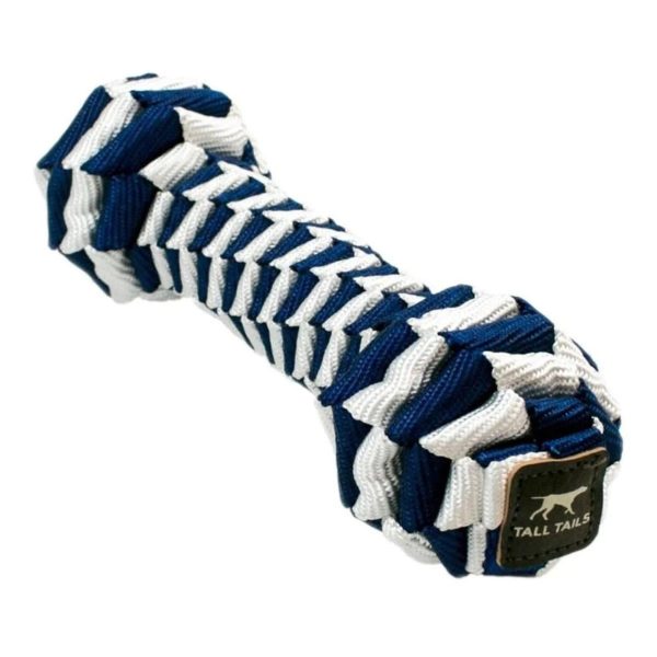 Tall Tails Navy Braided Bone Toy for Dogs Online Sale
